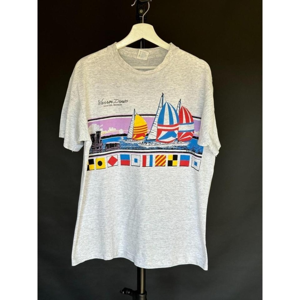 Sailboats Michigan Vintage Tshirt 1980's